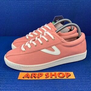 TRETORN NYLITE PLUS CANVAS Women`s Size 9.5M Pink White Comfort Shoes